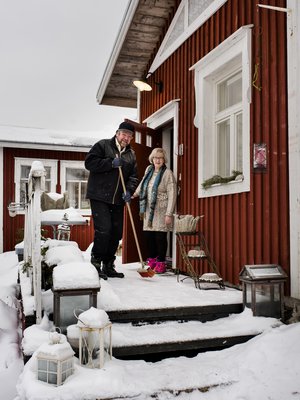 Vuonna 2006 valmistunut uusi osa sopii hyvin 1800-luvulla rakennettuun vanhaan taloon.