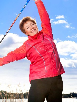 Espoolainen Leena Lahti sai personal trainerilta apua liikkumiseensa.