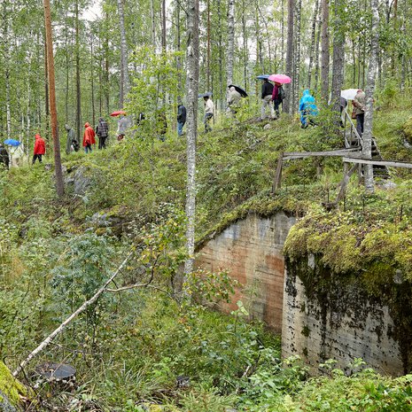 Itä-Karjalan retkeen otetaan vauhtia Salpalinjalta Suomen puolelta. 