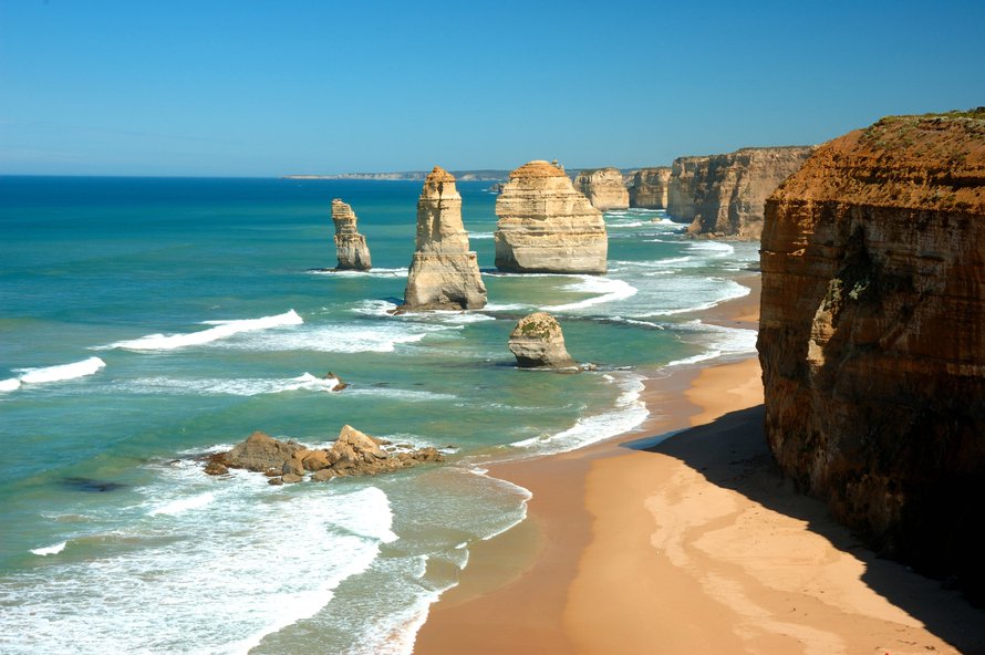 Great Ocean Roadin kivet on nimetty 12 apostoliksi.