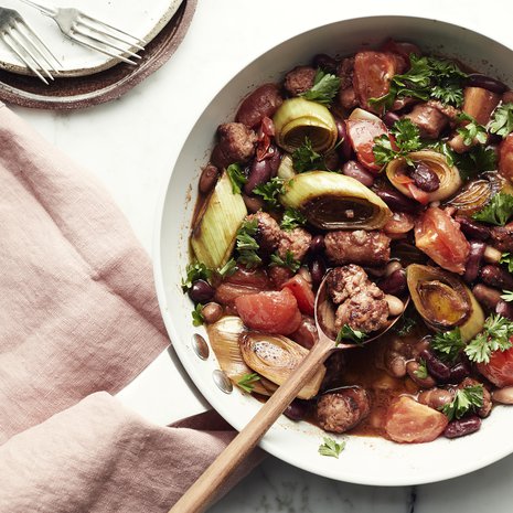 Makkaroissa on valinta vapaa: chorizoa, lammas-, riista- tai siskonmakkaraa.