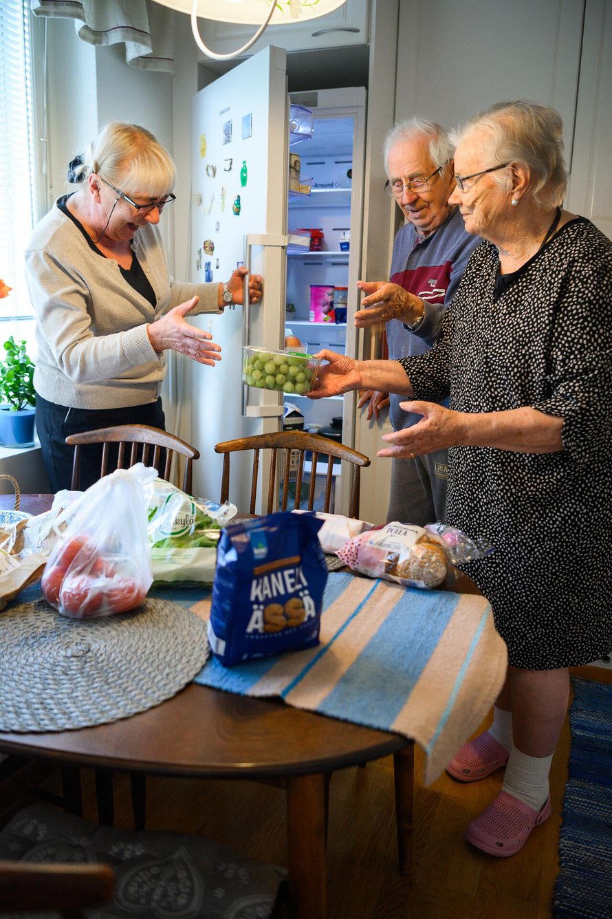 Ruokaan Aililla ja   Aarolla kuluu noin   500 euroa kuussa.   – Onneksi nykyään   on paljon hyviä   valmisruokia.