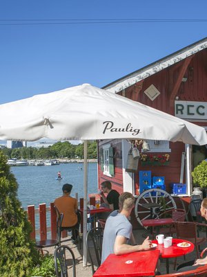 Regatta on suosittu kesäkahvila.