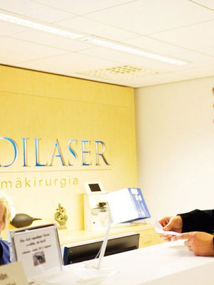 Medilaserin vastaanotolla Risto Laitilaa hieman j&auml;nnitt&auml;&auml;.