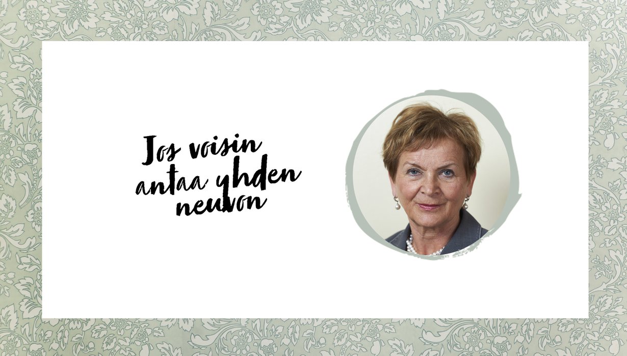 Ympäristöministeriön kansliapäällikkö Hannele Pokka, 66. Teekkaritytär lähti juuri vaihto-oppilaaksi Tukholmaan. ”Katsomme koiran kanssa toisiamme kaksin.”