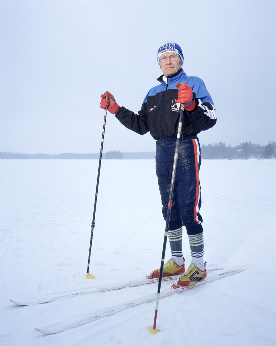 Veikko Hakulinen oli ikämiehenäkin kisakunnossa.