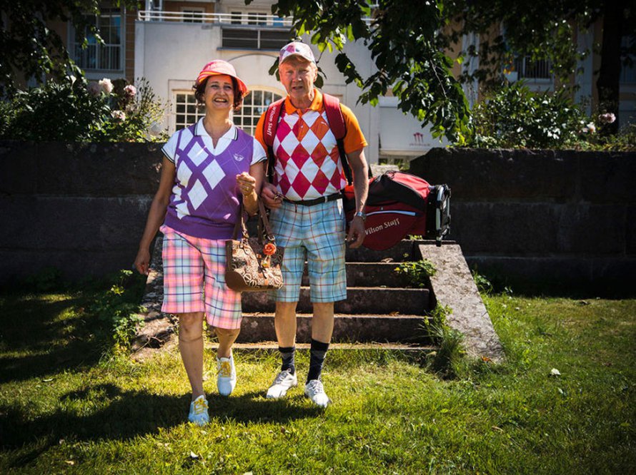 Eilaa ja Rampea esitt&auml;v&auml;t Heidi Herala ja Pirkka-Pekka Petelius. (Kuva Juha Fiilin)