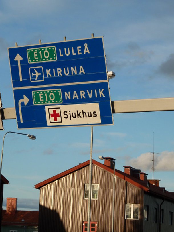 Kiiruna sijaitsee 145 kilometri&auml; napapiirilt&auml; pohjoiseen.