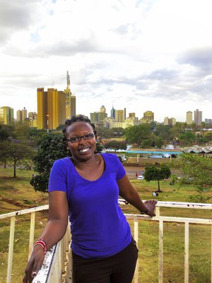 Joyce Gitao Nairobissa Uhuru Parkissa, parin kilometrin päässä keskustasta. – Täällä näkee helposti Afrikan eläimiä.
