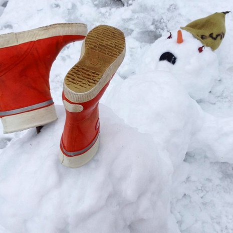 Lukijan Instagram-kuva on osuva kuva suomalaisesta talvesta.