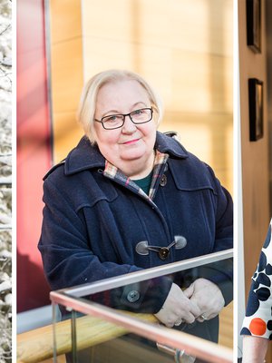 Raili, Kerstin ja Aila ovat adoptiolapsen isovanhempia. 