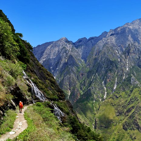 Vaellusreitti kulkee  maailman syvintä jokikanjonia pitkin.